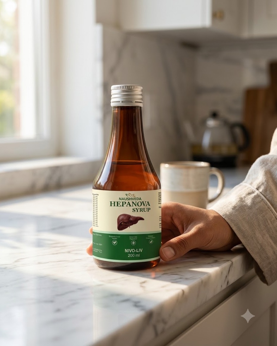 Hepanova Syrup Naushveda Hepanova Liver Detox Morning Dose
